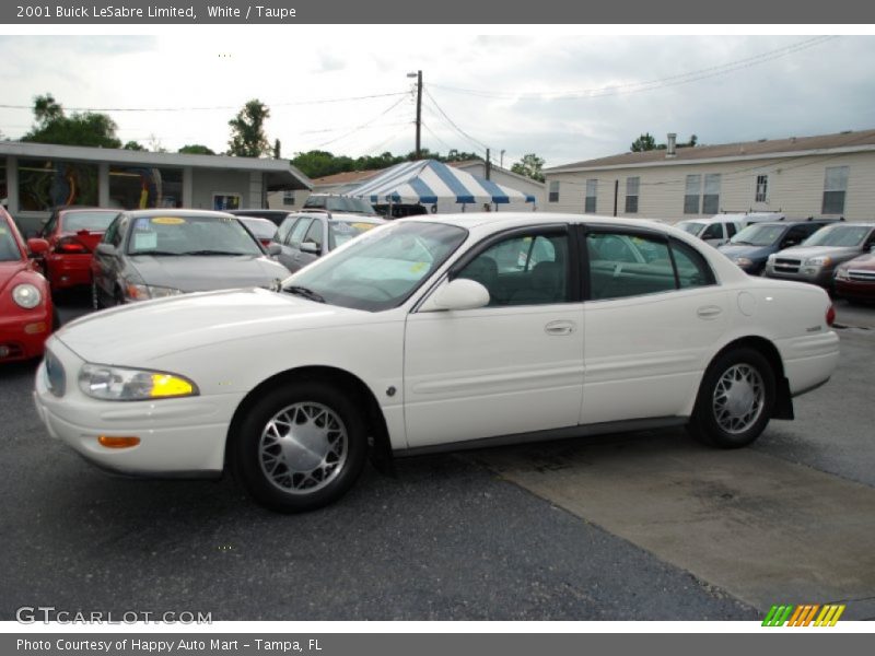 White / Taupe 2001 Buick LeSabre Limited