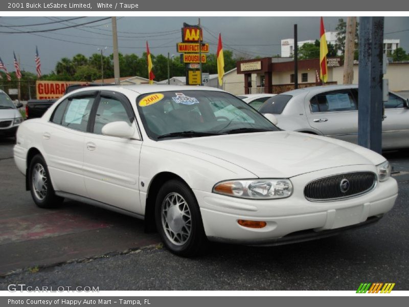 White / Taupe 2001 Buick LeSabre Limited