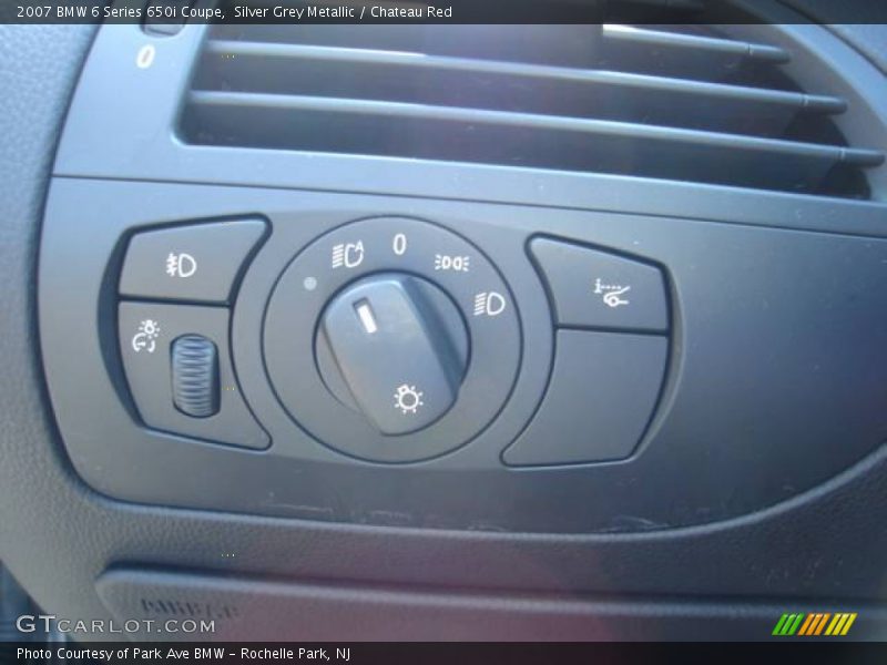 Controls of 2007 6 Series 650i Coupe