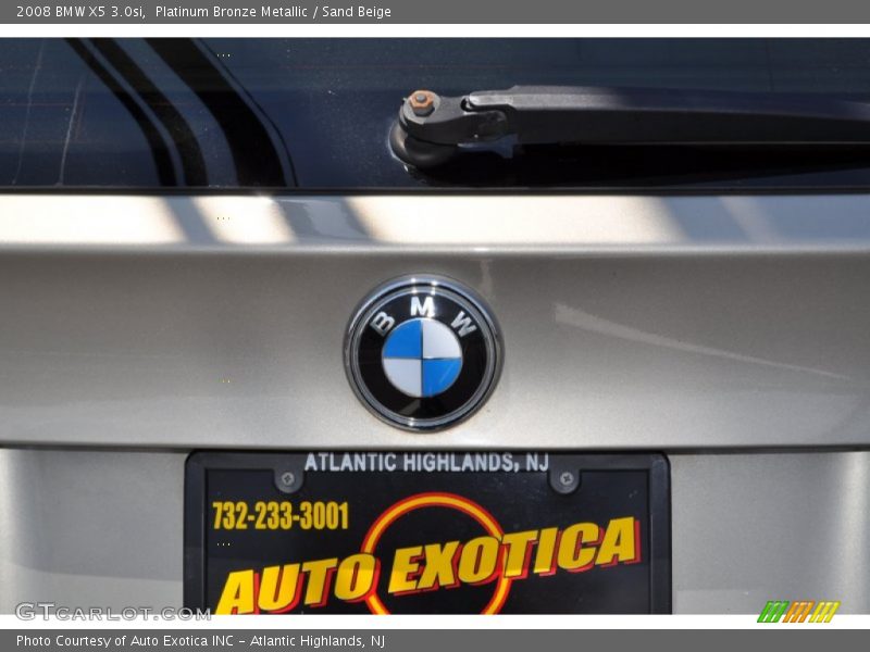 Platinum Bronze Metallic / Sand Beige 2008 BMW X5 3.0si