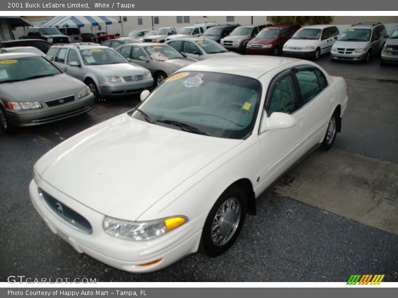 White / Taupe 2001 Buick LeSabre Limited