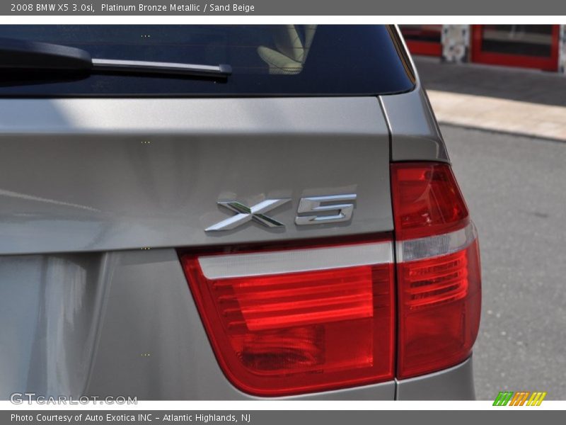 Platinum Bronze Metallic / Sand Beige 2008 BMW X5 3.0si