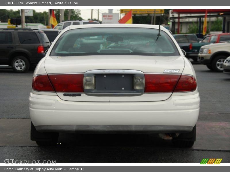 White / Taupe 2001 Buick LeSabre Limited