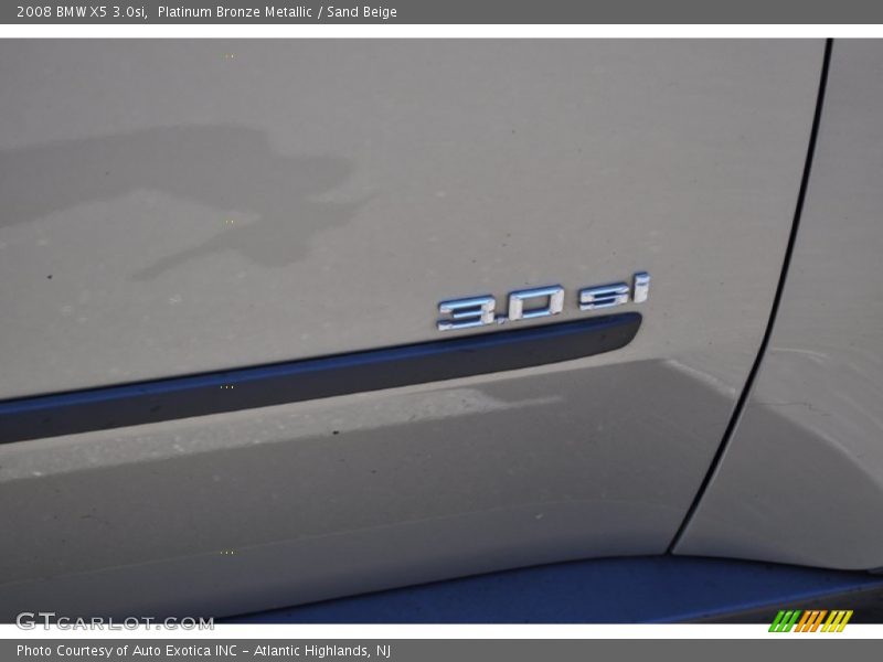 Platinum Bronze Metallic / Sand Beige 2008 BMW X5 3.0si