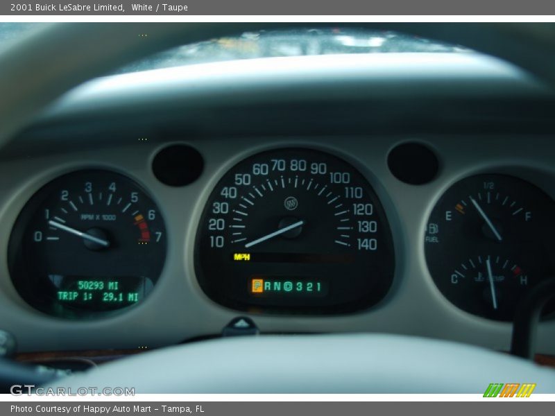 White / Taupe 2001 Buick LeSabre Limited