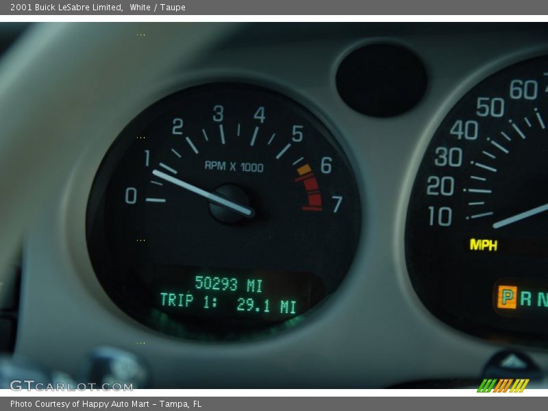 White / Taupe 2001 Buick LeSabre Limited