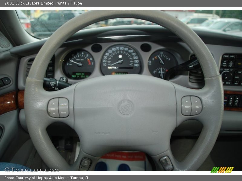 White / Taupe 2001 Buick LeSabre Limited