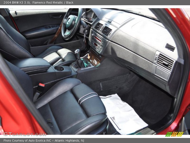 Flamenco Red Metallic / Black 2004 BMW X3 3.0i