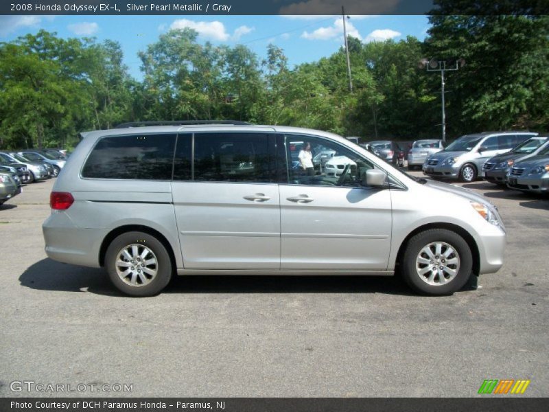 Silver Pearl Metallic / Gray 2008 Honda Odyssey EX-L