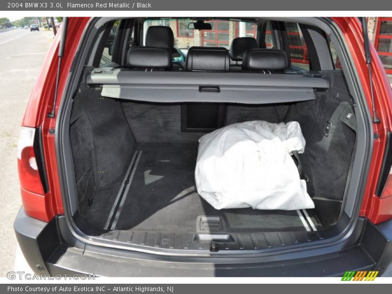 Flamenco Red Metallic / Black 2004 BMW X3 3.0i