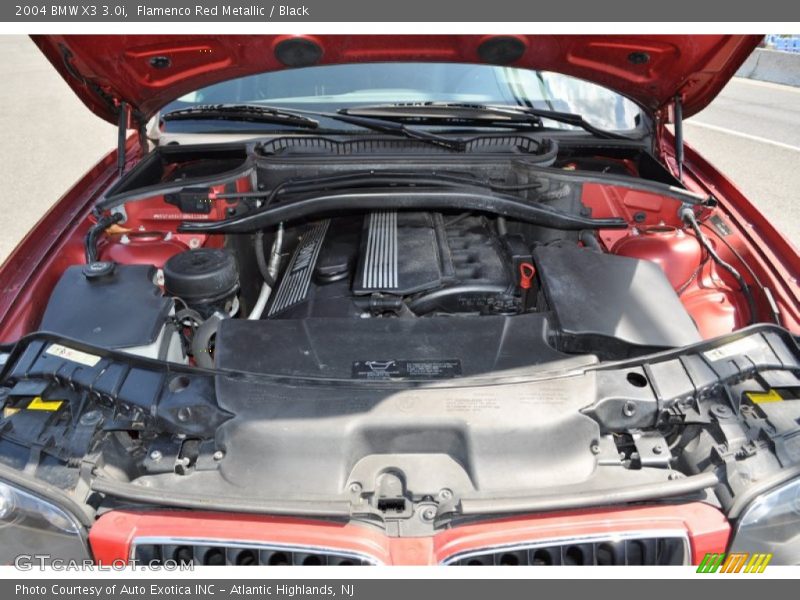 Flamenco Red Metallic / Black 2004 BMW X3 3.0i