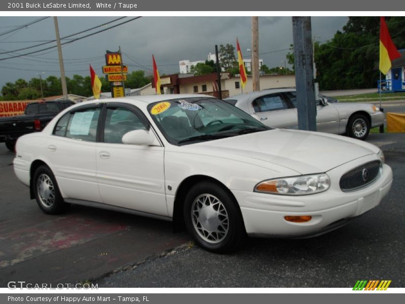 White / Taupe 2001 Buick LeSabre Limited