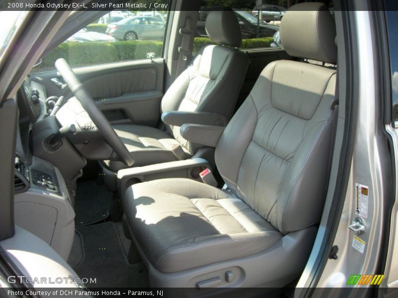 Silver Pearl Metallic / Gray 2008 Honda Odyssey EX-L