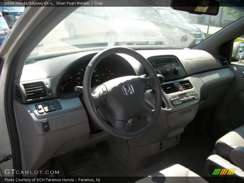 Silver Pearl Metallic / Gray 2008 Honda Odyssey EX-L