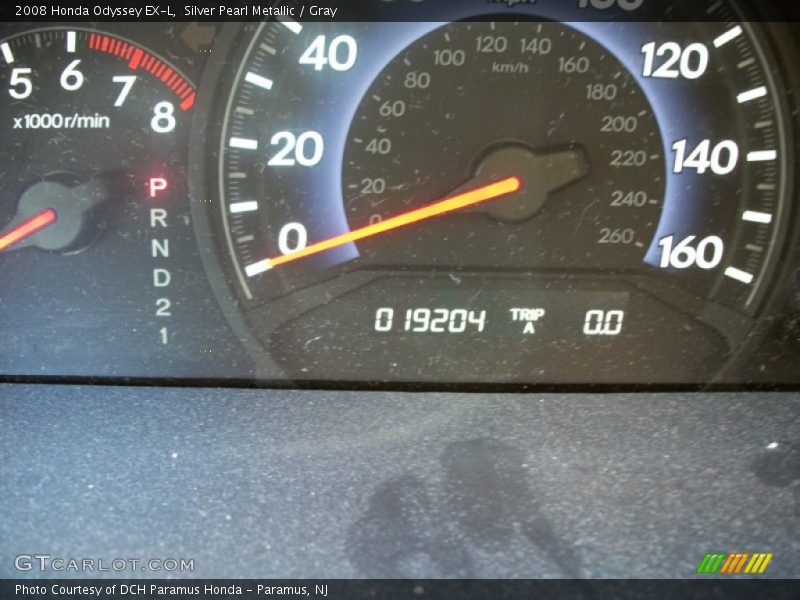 Silver Pearl Metallic / Gray 2008 Honda Odyssey EX-L