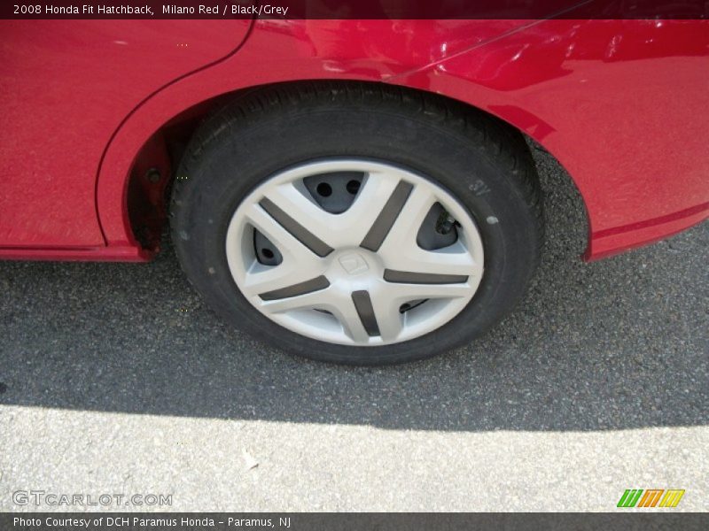 Milano Red / Black/Grey 2008 Honda Fit Hatchback