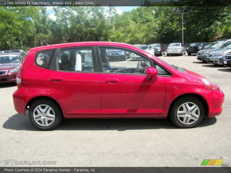 Milano Red / Black/Grey 2008 Honda Fit Hatchback