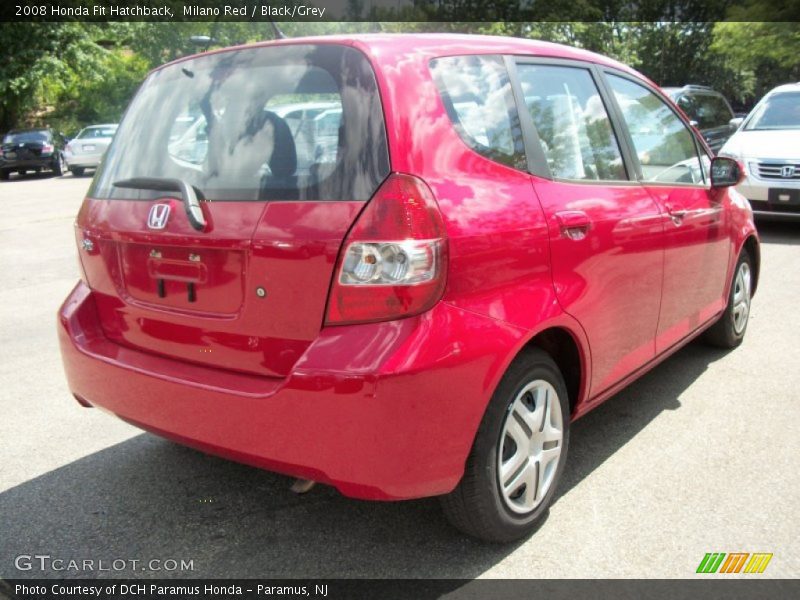 Milano Red / Black/Grey 2008 Honda Fit Hatchback