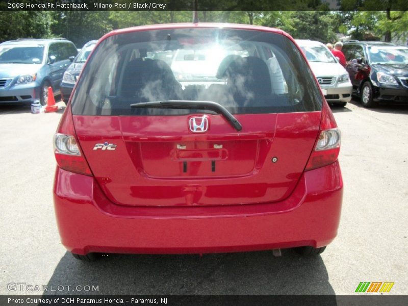 Milano Red / Black/Grey 2008 Honda Fit Hatchback