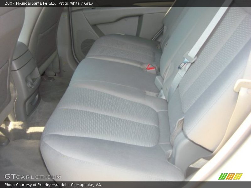 Arctic White / Gray 2007 Hyundai Santa Fe GLS