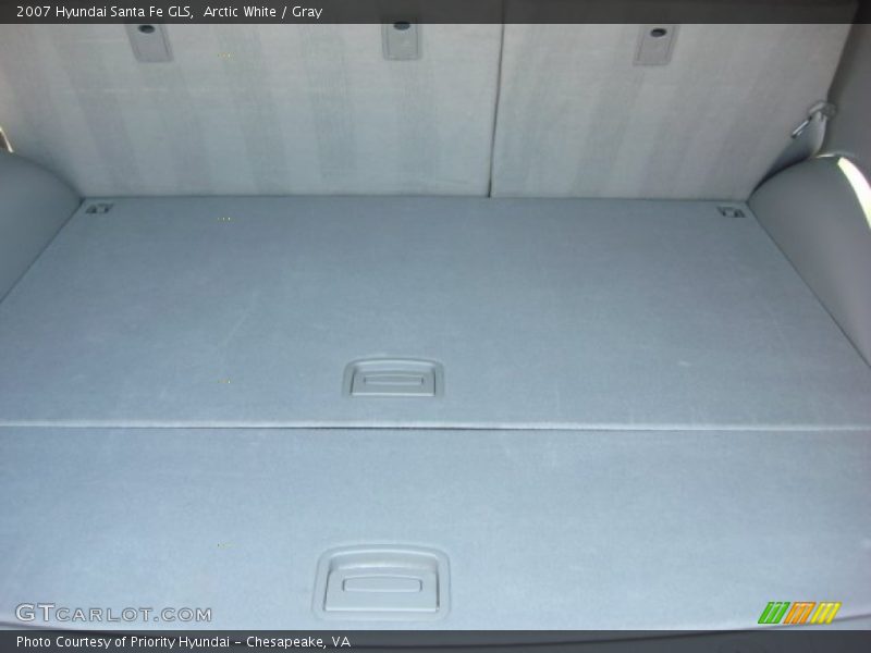 Arctic White / Gray 2007 Hyundai Santa Fe GLS