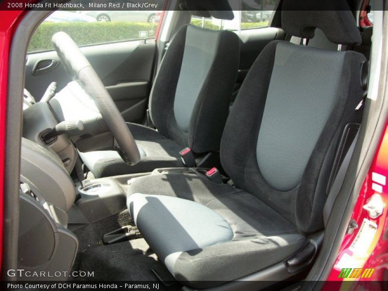 Milano Red / Black/Grey 2008 Honda Fit Hatchback