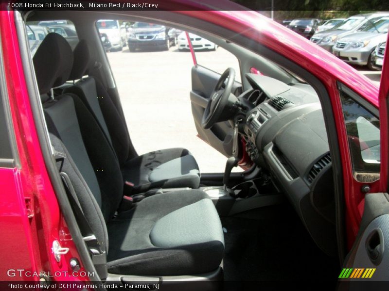 Milano Red / Black/Grey 2008 Honda Fit Hatchback