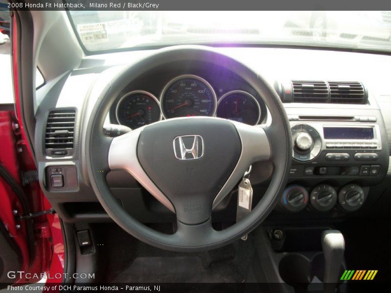 Milano Red / Black/Grey 2008 Honda Fit Hatchback
