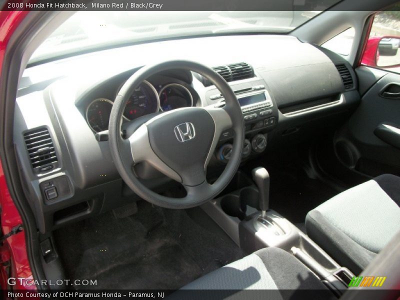 Milano Red / Black/Grey 2008 Honda Fit Hatchback