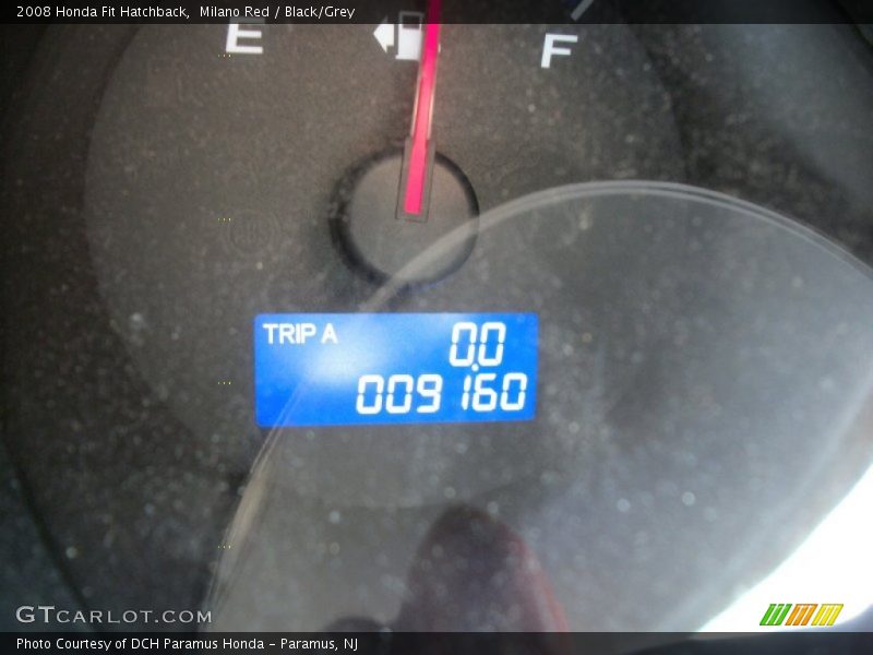 Milano Red / Black/Grey 2008 Honda Fit Hatchback