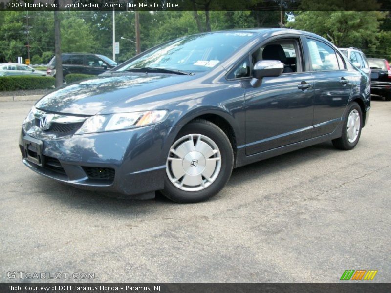 Atomic Blue Metallic / Blue 2009 Honda Civic Hybrid Sedan