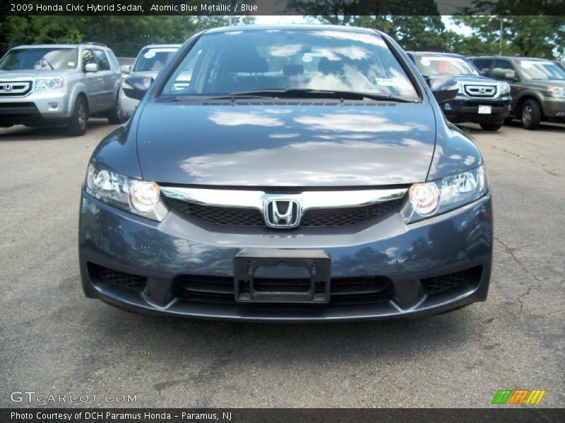 Atomic Blue Metallic / Blue 2009 Honda Civic Hybrid Sedan