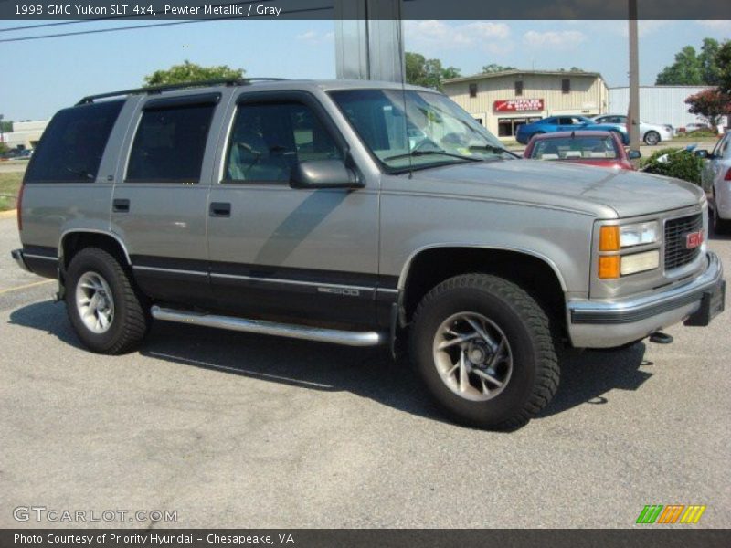 Pewter Metallic / Gray 1998 GMC Yukon SLT 4x4