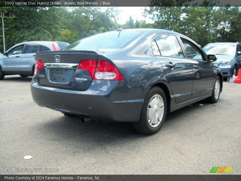 Atomic Blue Metallic / Blue 2009 Honda Civic Hybrid Sedan