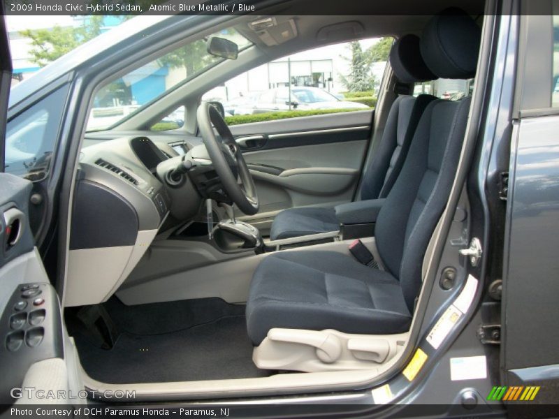 Atomic Blue Metallic / Blue 2009 Honda Civic Hybrid Sedan