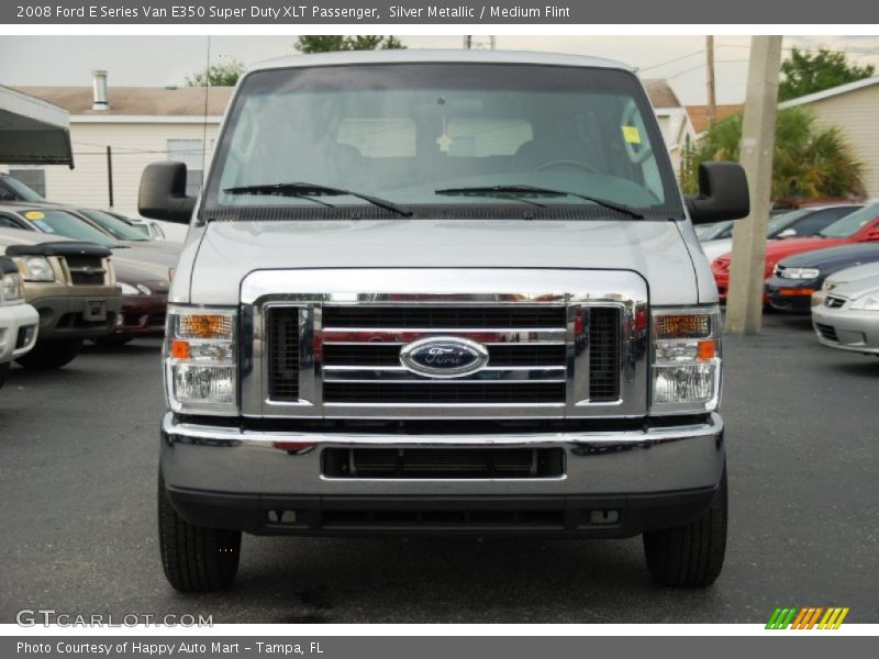 Silver Metallic / Medium Flint 2008 Ford E Series Van E350 Super Duty XLT Passenger