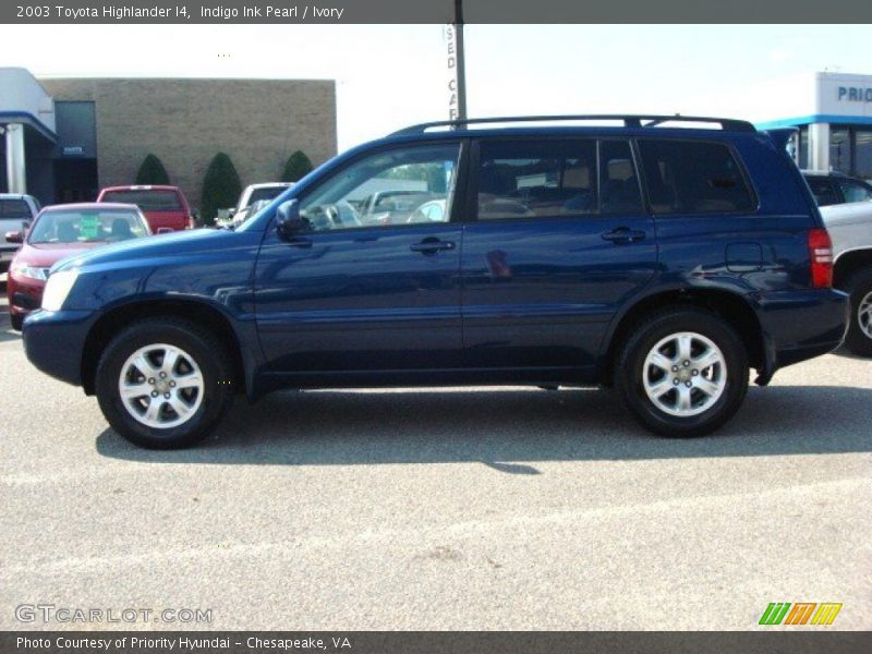 Indigo Ink Pearl / Ivory 2003 Toyota Highlander I4