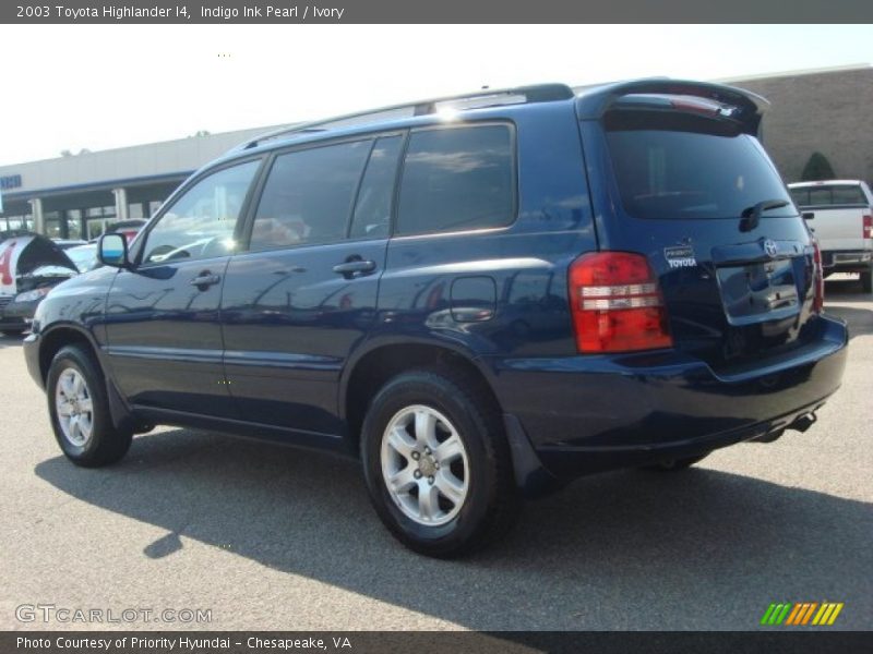 Indigo Ink Pearl / Ivory 2003 Toyota Highlander I4