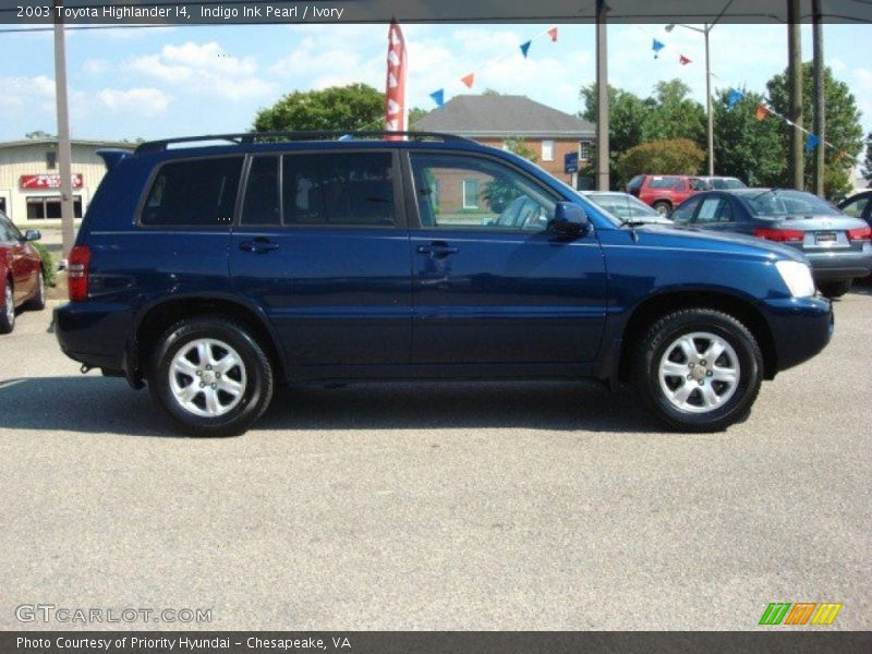 Indigo Ink Pearl / Ivory 2003 Toyota Highlander I4