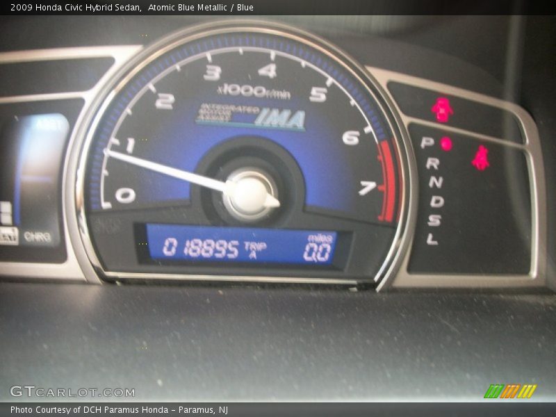 Atomic Blue Metallic / Blue 2009 Honda Civic Hybrid Sedan