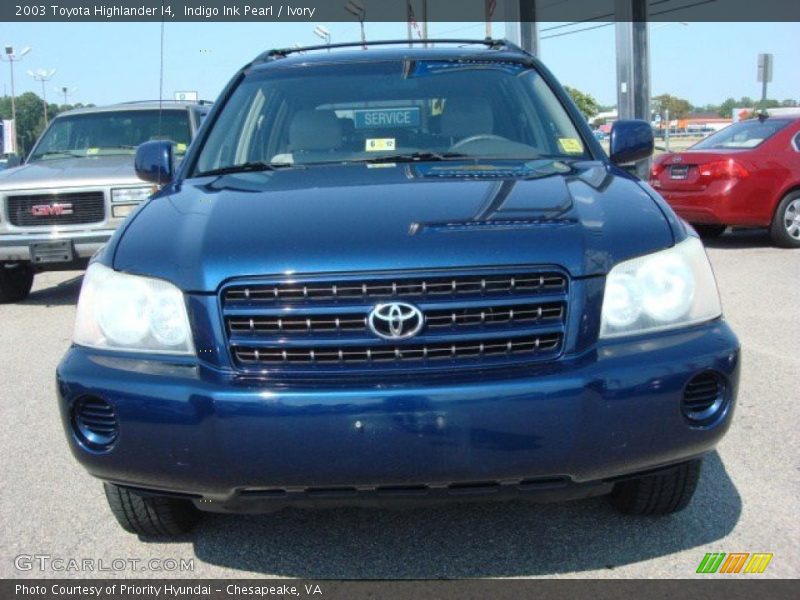 Indigo Ink Pearl / Ivory 2003 Toyota Highlander I4