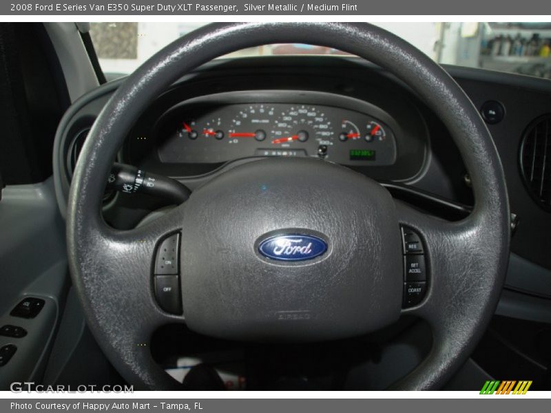 Silver Metallic / Medium Flint 2008 Ford E Series Van E350 Super Duty XLT Passenger