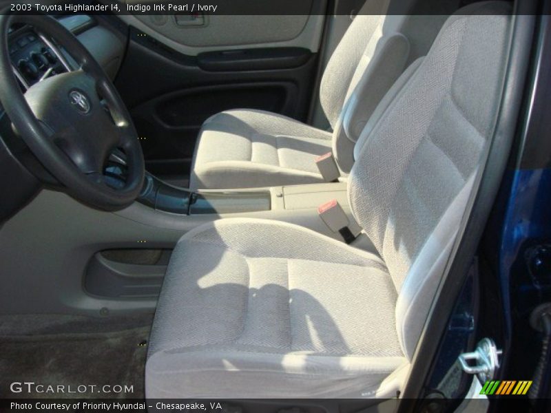 Indigo Ink Pearl / Ivory 2003 Toyota Highlander I4