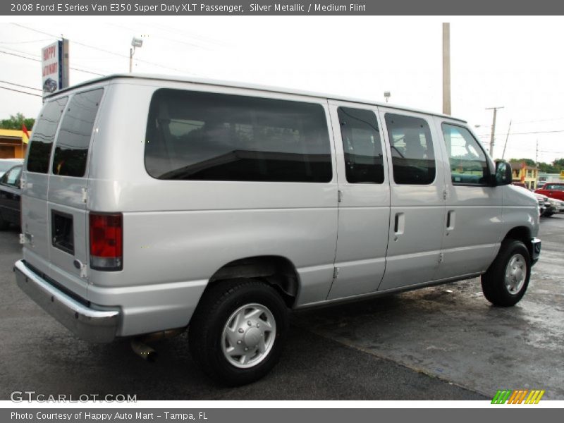 Silver Metallic / Medium Flint 2008 Ford E Series Van E350 Super Duty XLT Passenger