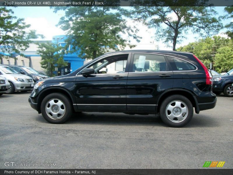 Nighthawk Black Pearl / Black 2007 Honda CR-V LX 4WD