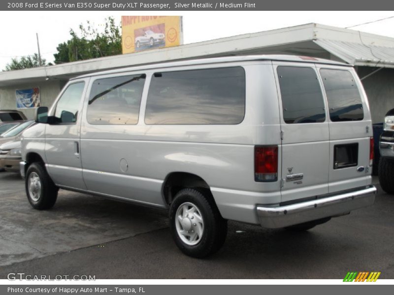 Silver Metallic / Medium Flint 2008 Ford E Series Van E350 Super Duty XLT Passenger