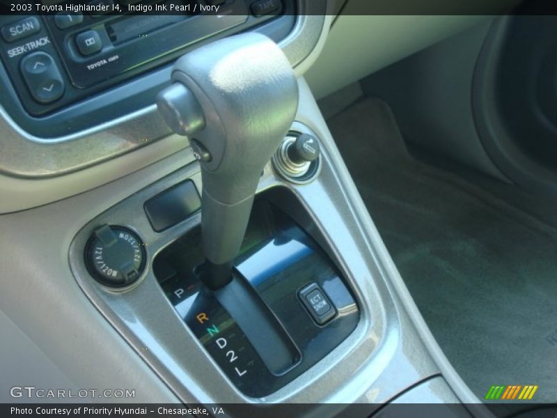 Indigo Ink Pearl / Ivory 2003 Toyota Highlander I4