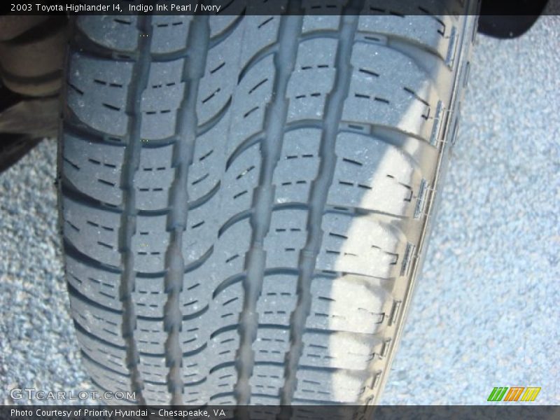Indigo Ink Pearl / Ivory 2003 Toyota Highlander I4