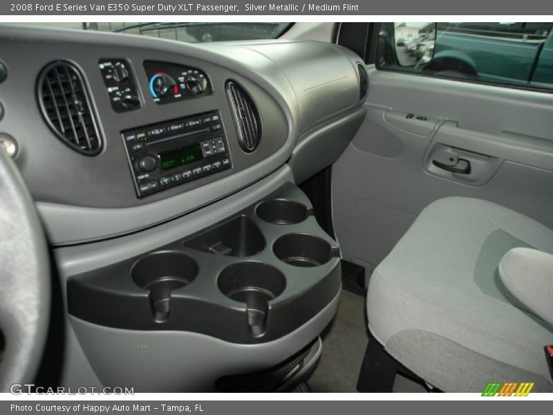 Silver Metallic / Medium Flint 2008 Ford E Series Van E350 Super Duty XLT Passenger
