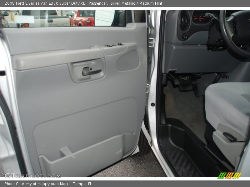 Silver Metallic / Medium Flint 2008 Ford E Series Van E350 Super Duty XLT Passenger